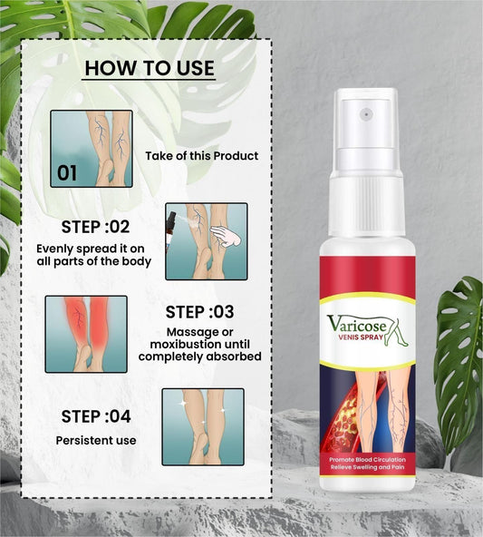 Instant Vein Care Spray – Soothe & Support Circulation ( Buy 1 Get 1 Free )