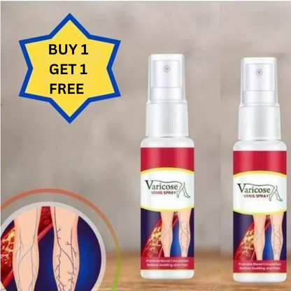 Instant Vein Care Spray – Soothe & Support Circulation  ( Buy 1 Get 1 Free )