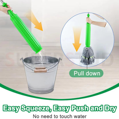 EasySpin 360° Mop – No-Bend, No-Mess, Easy Self-Wringing Design