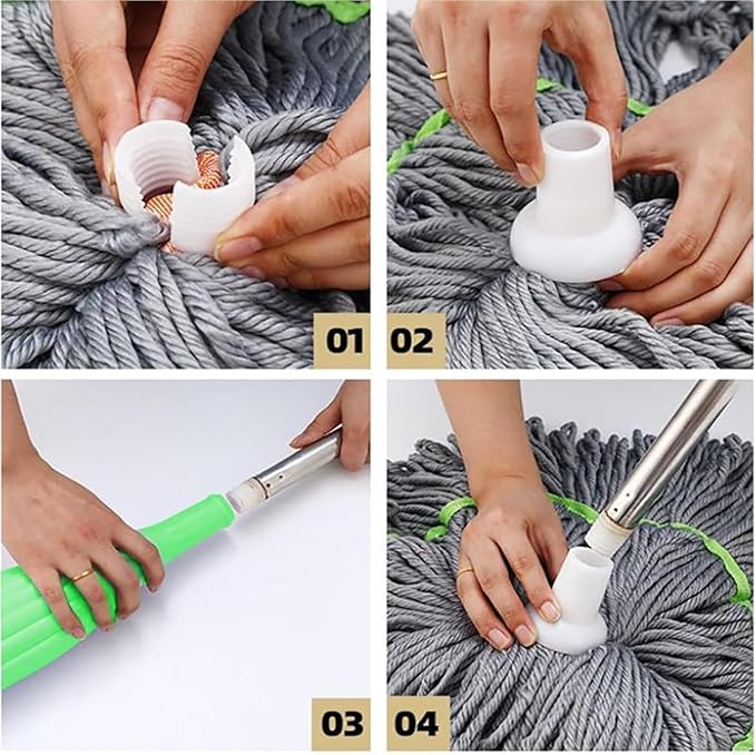 EasySpin 360° Mop – No-Bend, No-Mess, Easy Self-Wringing Design