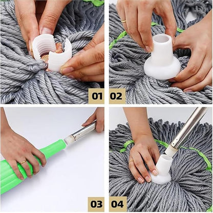 EasySpin 360° Mop – No-Bend, No-Mess, Easy Self-Wringing Design