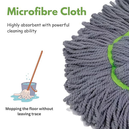 EasySpin 360° Mop – No-Bend, No-Mess, Easy Self-Wringing Design